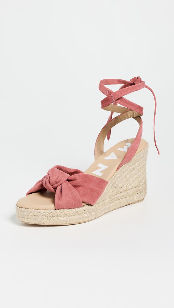 Manebi Wedge Knotted Espadrilles