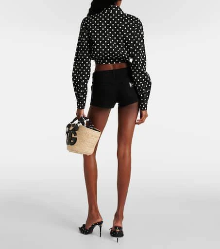 Dolce 
Gabbana Low-rise denim shorts 3
