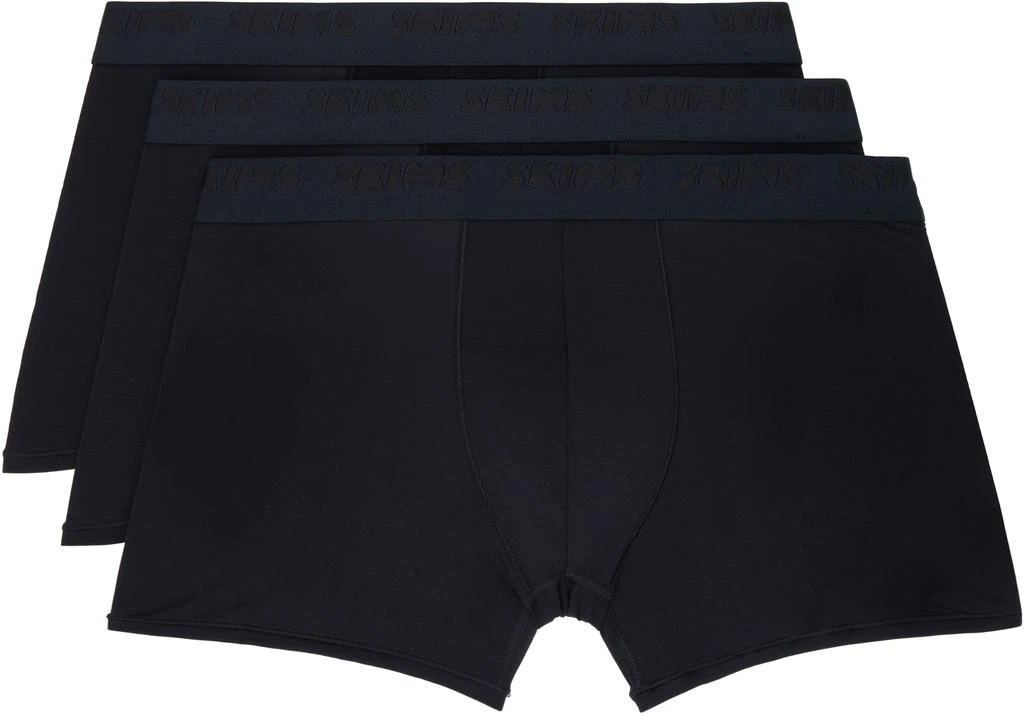 SKIMS Three-Pack Black SKIMS Stretch 3" Boxer Briefs 1
