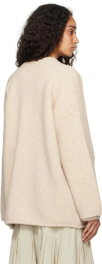 LAUREN MANOOGIAN Off-White Open Cardigan 3