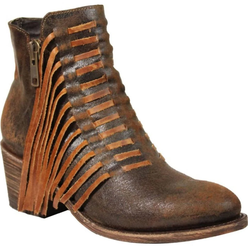 Corral Boots Corral - Women's Fringe J Toe Ankle Boot