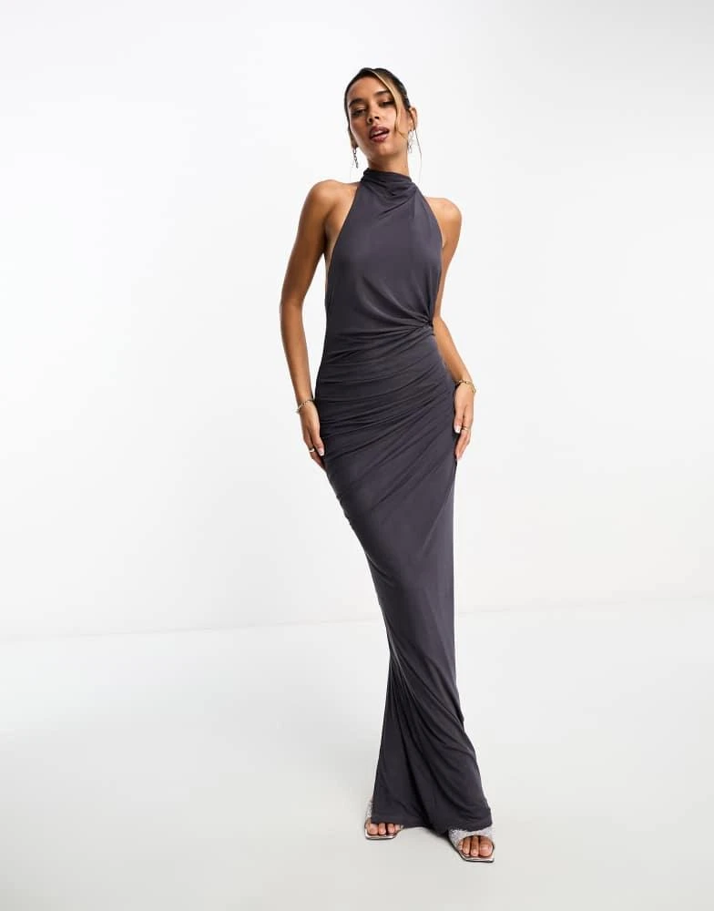 gold a line formal dress A-Line Tulle Gold/Blue Long Prom Dress, Blue Formal Evening Dress US 16 / Gold/Blue main image 0