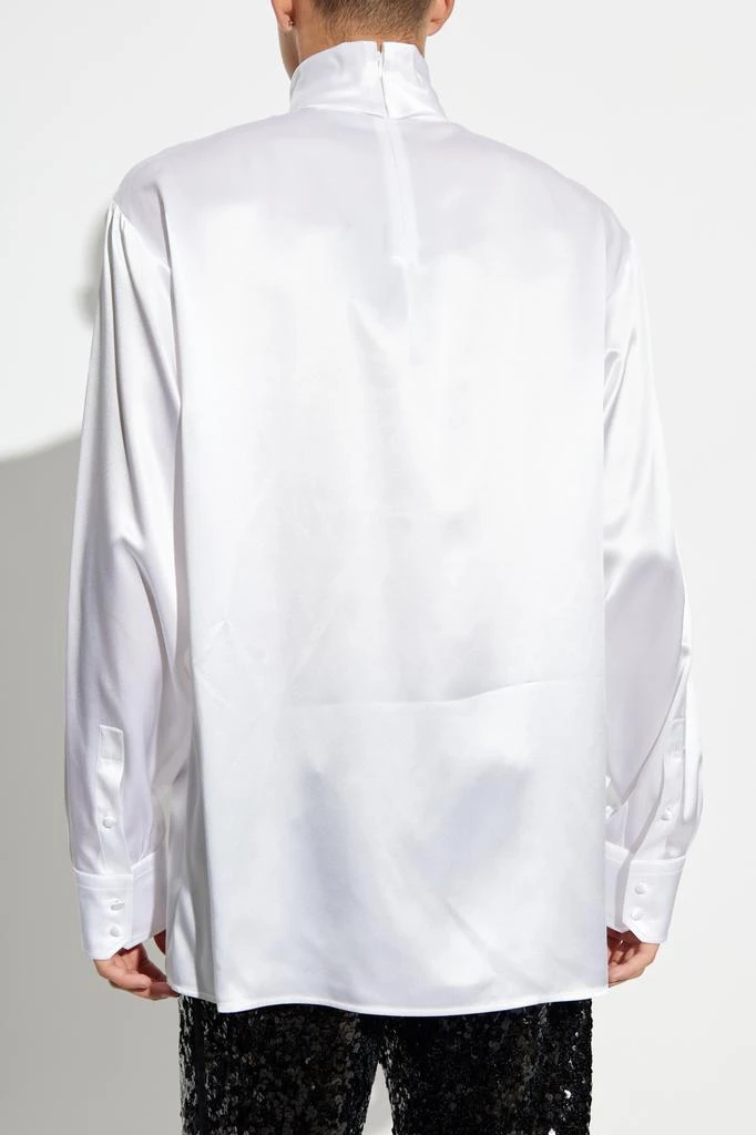 Dolce & Gabbana Silk top with stand-up collar 4