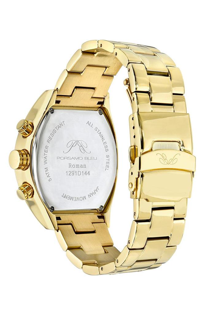 Porsamo Bleu Roman Chronograph Bracelet Watch, 42mm