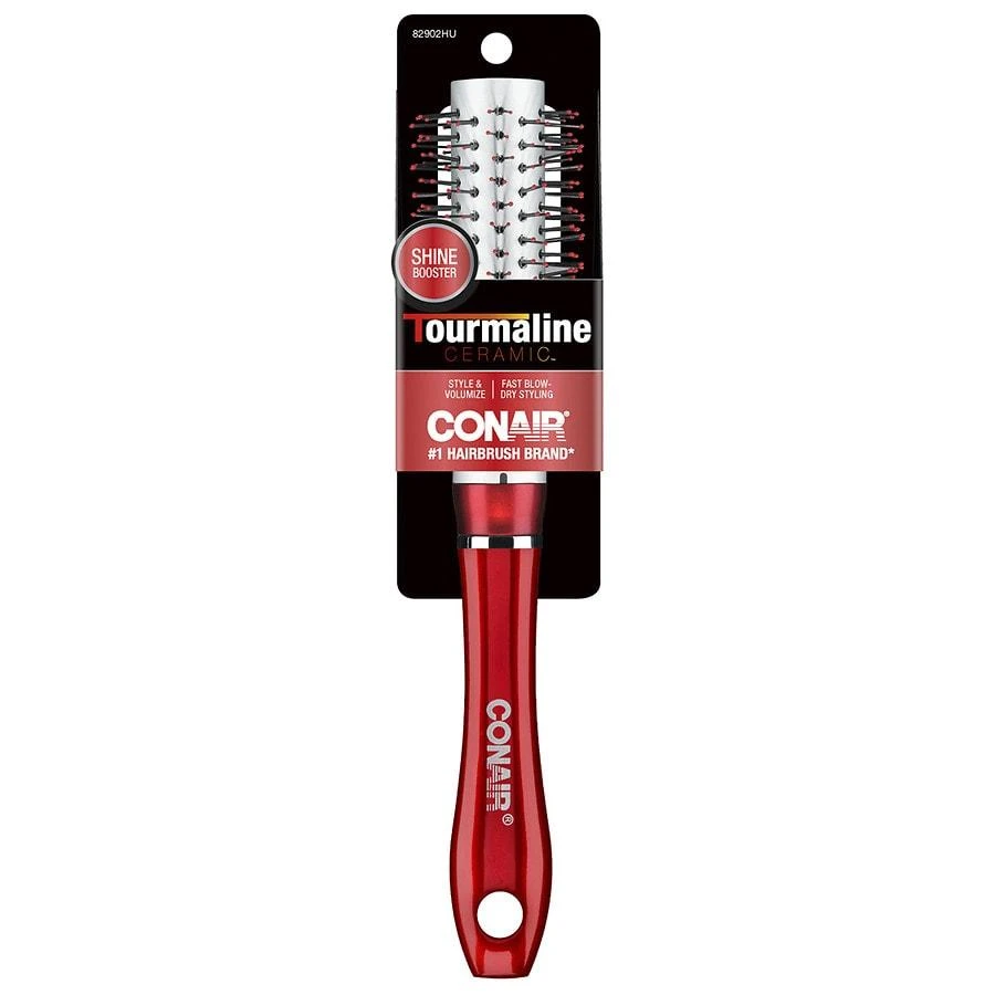 Conair Tourmaline Ceramic Medium Round Nylon Bristle Hairbrush Medium 1