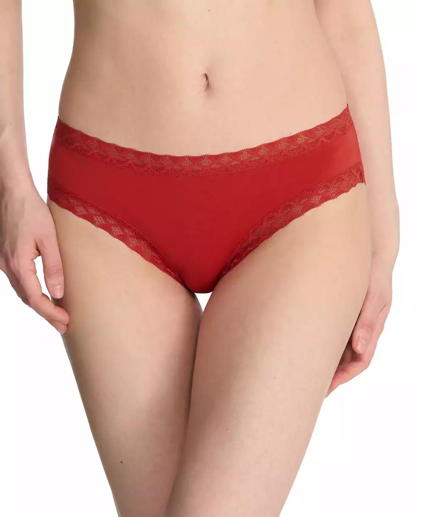 Natori Bliss Lace-Trim Cotton Brief Underwear 156058