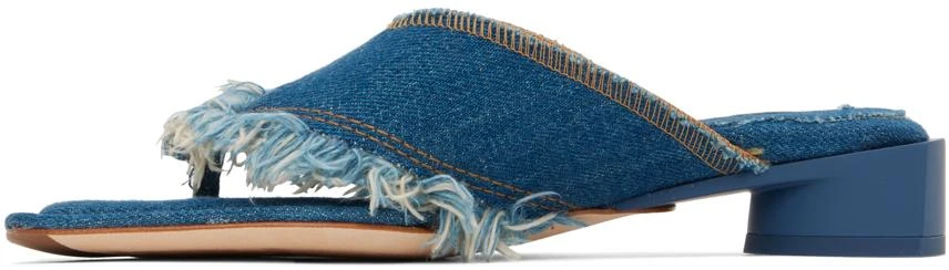 MIISTA Blue Pythia Denim Heeled Sandals 3