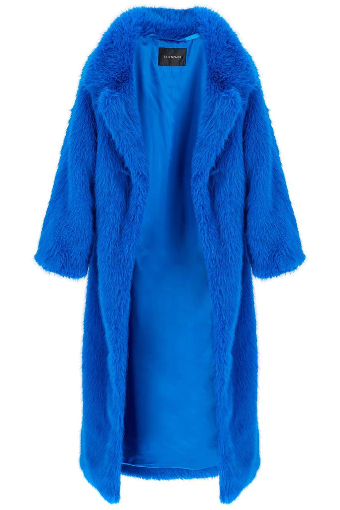 BALENCIAGA maxi faux fur coat in