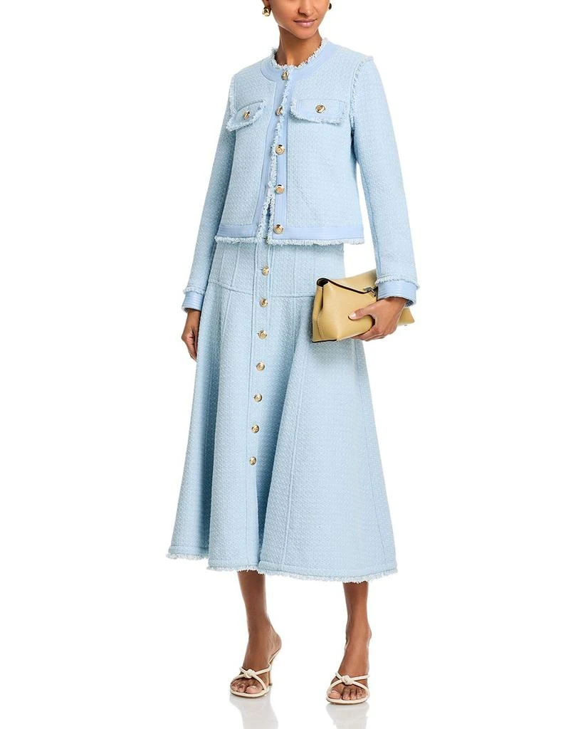 Cinq à Sept Birdseye Tweed Skirt 2