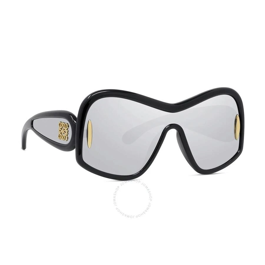 NEW LOEWE LW40131I 01C, SILVER BLACK UNISEX SUNGLASSES LOEWE Loewe Silver Mirror Mask Unisex Sunglasses LW40131 01C 144  main image 4