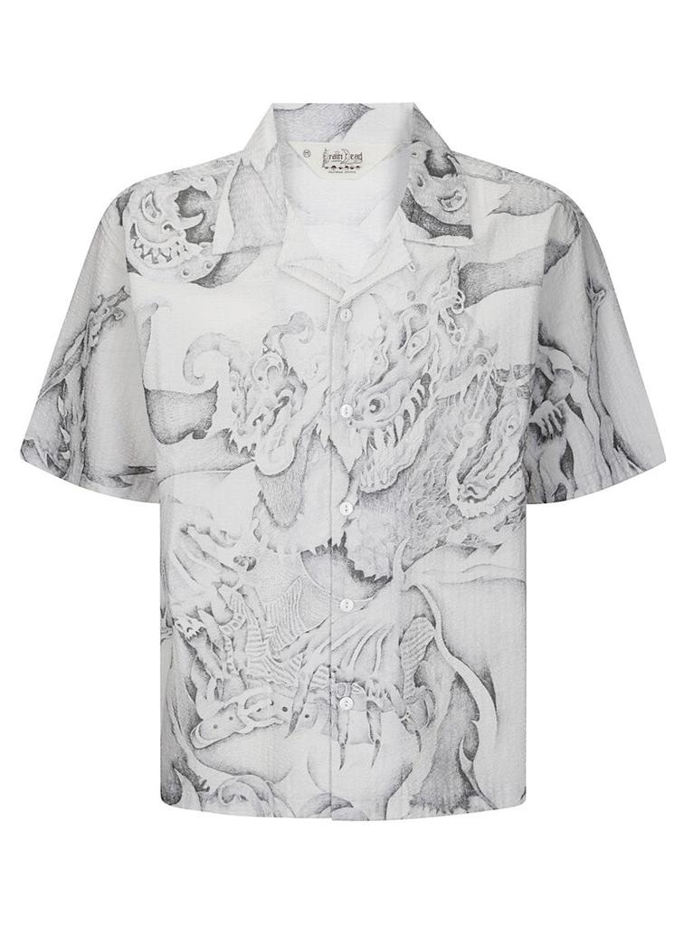 Brain Dead Dragonspeaker Seersucker S/S Button Up Shirt