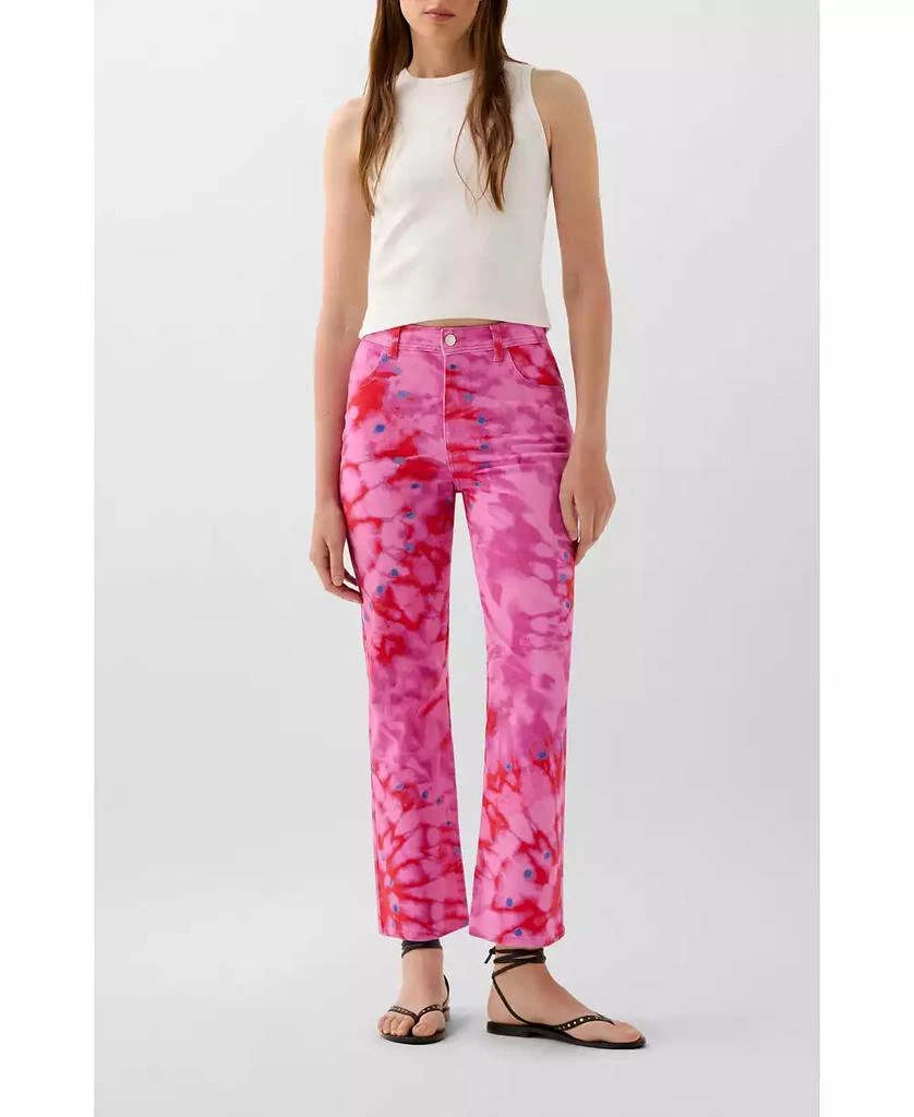 Scalpers Women
s Summer Print Denim Pant
