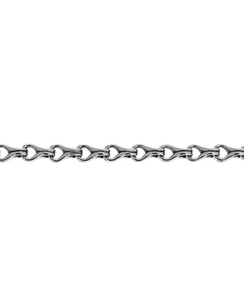 King Baby Sterling Silver Small Twisted Eight Link Bracelet 2