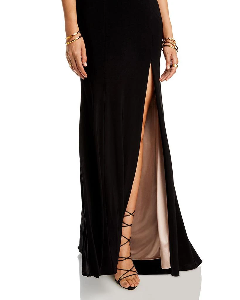 AQUA One-Shoulder Gown - Exclusive 5