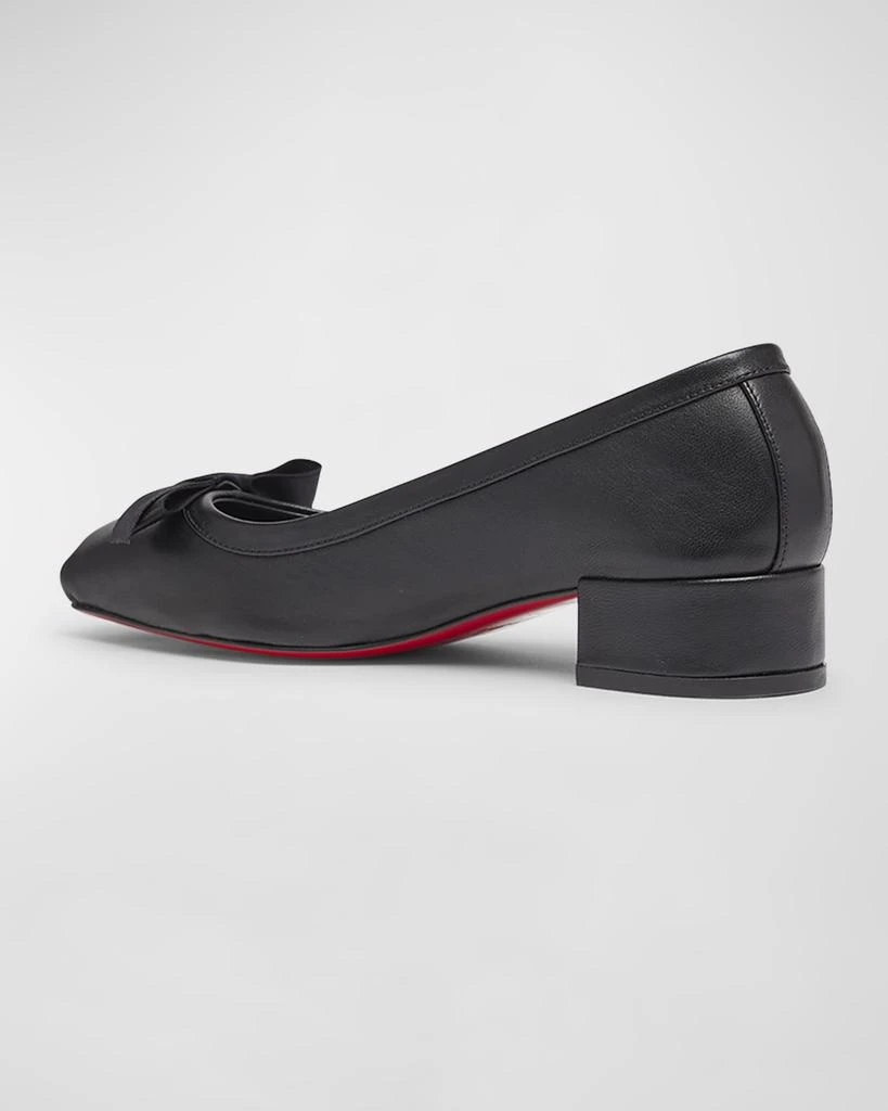 Christian Louboutin Mamaflirt Leather Red Sole Ballerina Pumps 4
