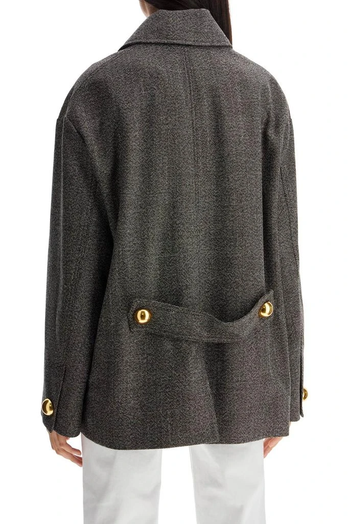 AMI MEATHER BROWN JACKET WITH GOLDEN BUTTONS 3