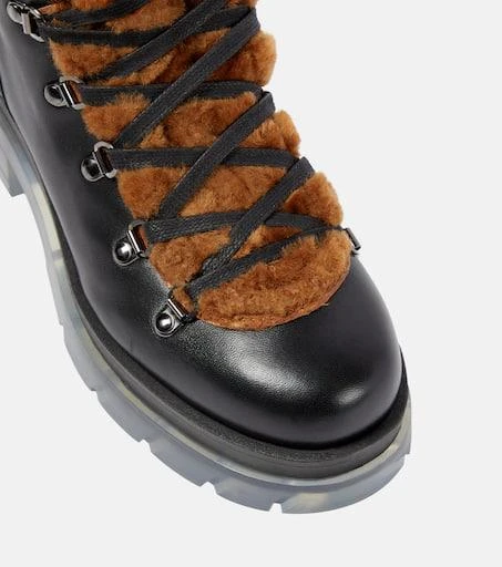 Bogner Swansea shearling-trimmed leather ankle boots 6
