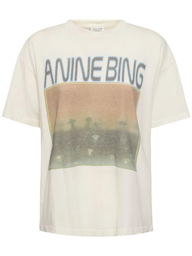 ANINE BING Cade Cotton Jersey T-shirt 1