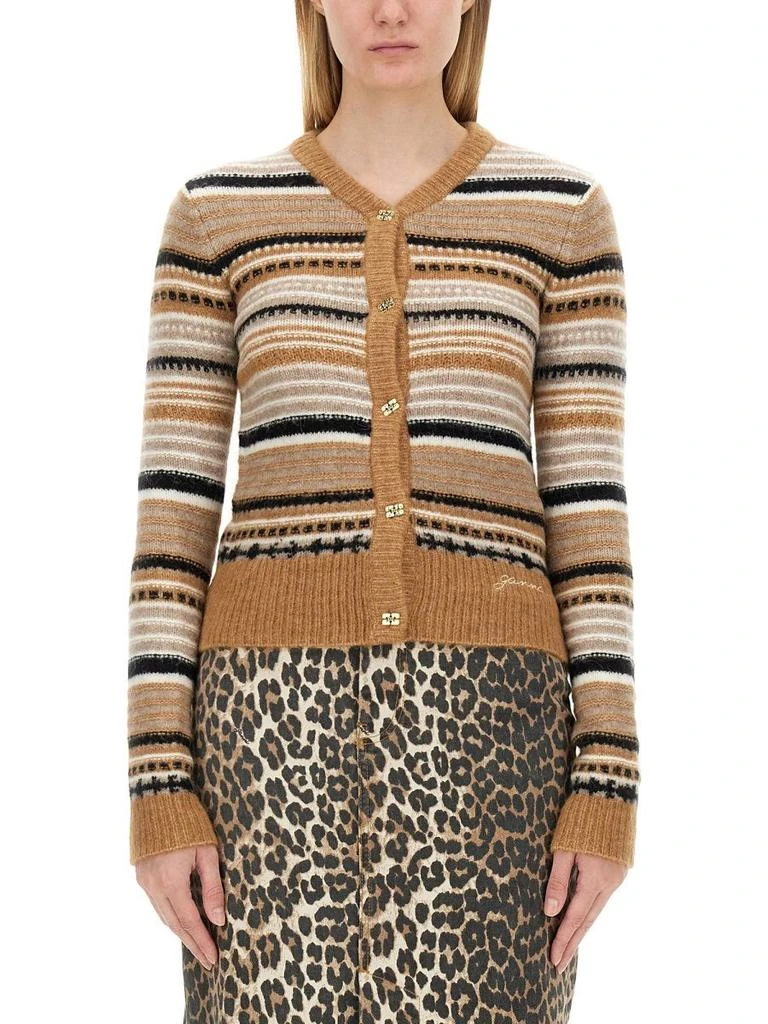 Ganni Ganni Striped Cardigan 8