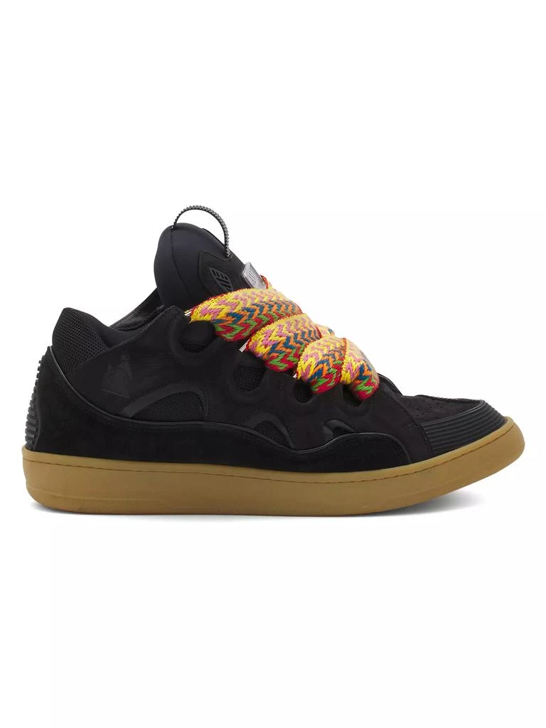 Lanvin Leather Curb Sneakers 1
