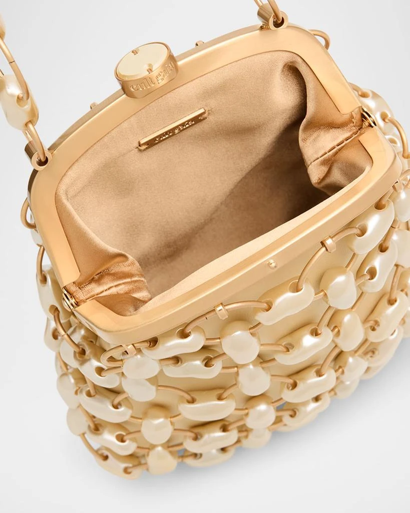 Cult Gaia Brielle Faux Pearl Top-Handle Bag 4