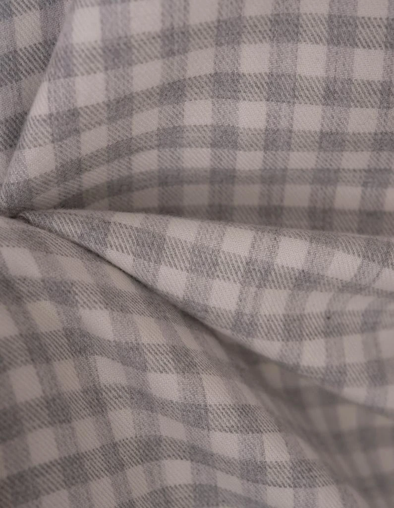 Kiton White Shirt With Grey Check Pattern 3