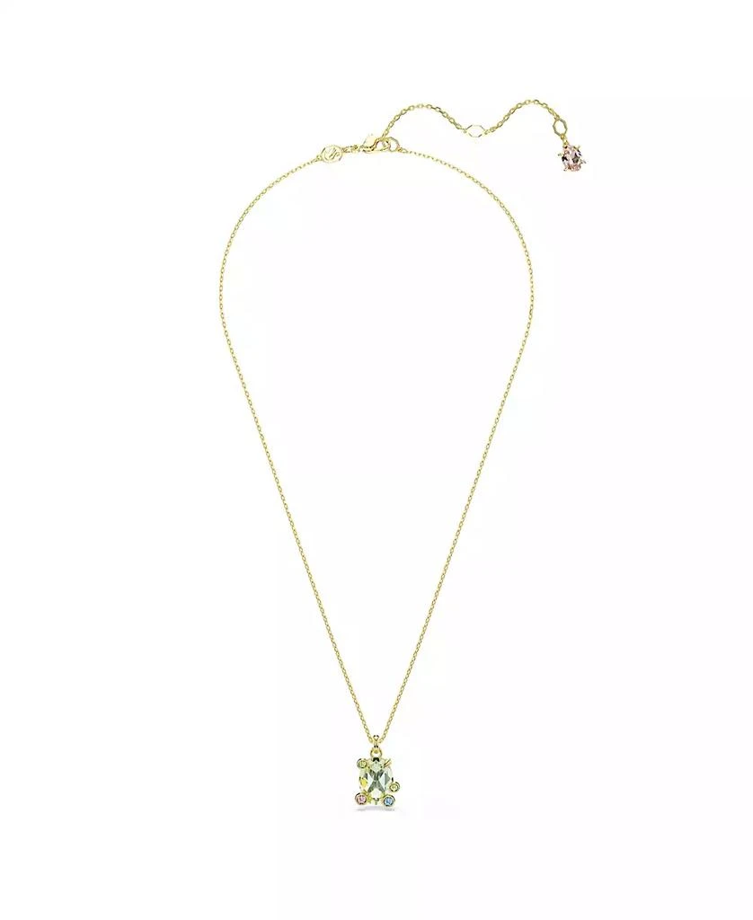 Swarovski Gema Gold-Tone Plated, Mixed Cuts, Multicolored Pendant Necklace 2