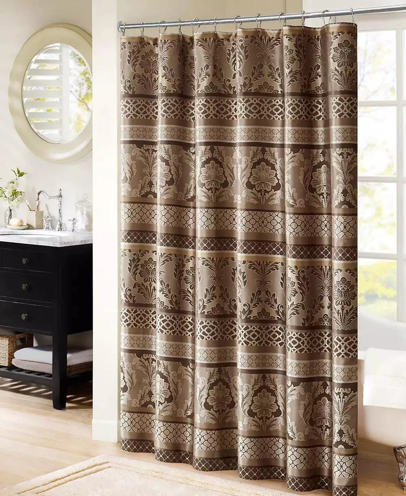Madison Park Bellagio Jacquard Shower Curtain, 72" x  72"