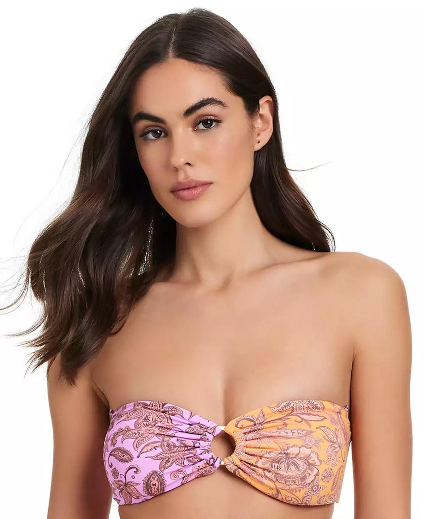 Red Carter Women's O-Ring Bandeau Bikini Top