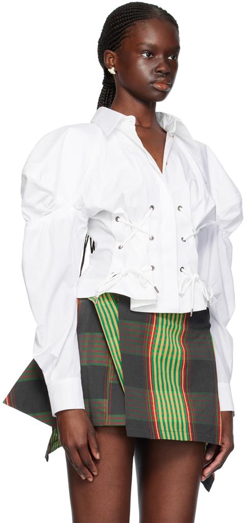Vivienne Westwood White Gexy Blouse