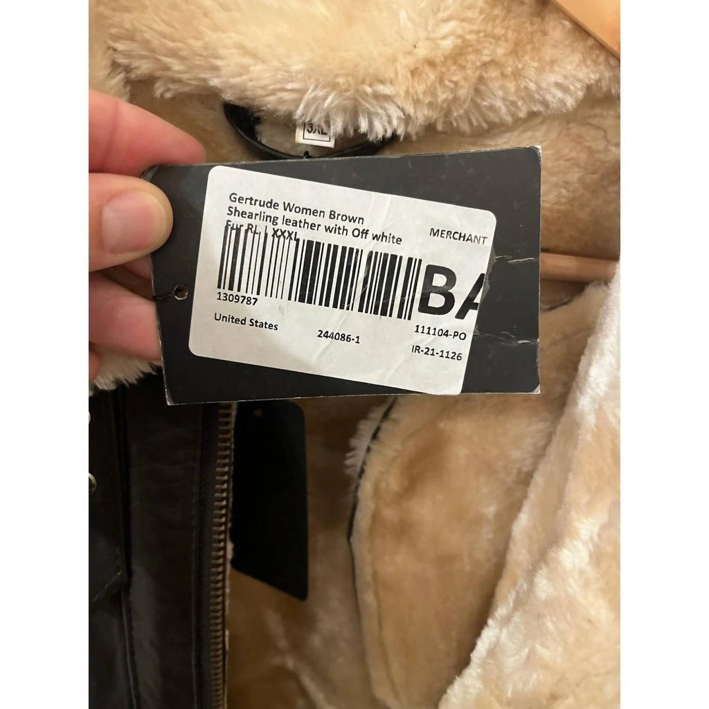 ANGEL Angel - Women
s Genuine Leather Sherling Jacket 4