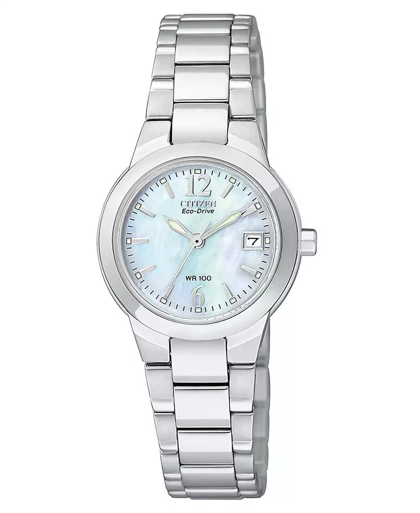 Citizen Women's Eco-Drive Sport Stainless Steel Bracelet Watch 26mm EW1670-59D 1
