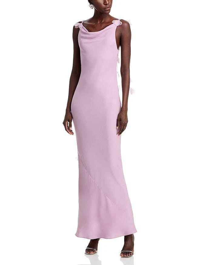 Cult Gaia Nymeria 3D Floral Open Back Gown 1