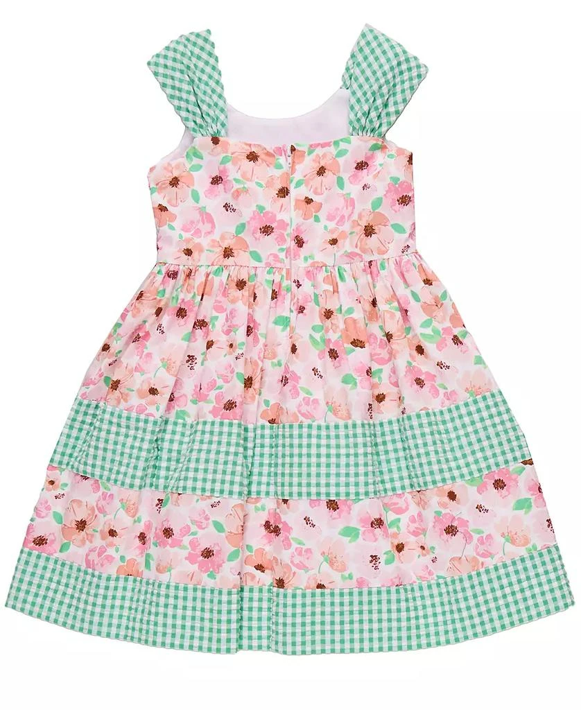 Bonnie Jean Toddler and Little Girls Mixed Print Tiered Dress 3