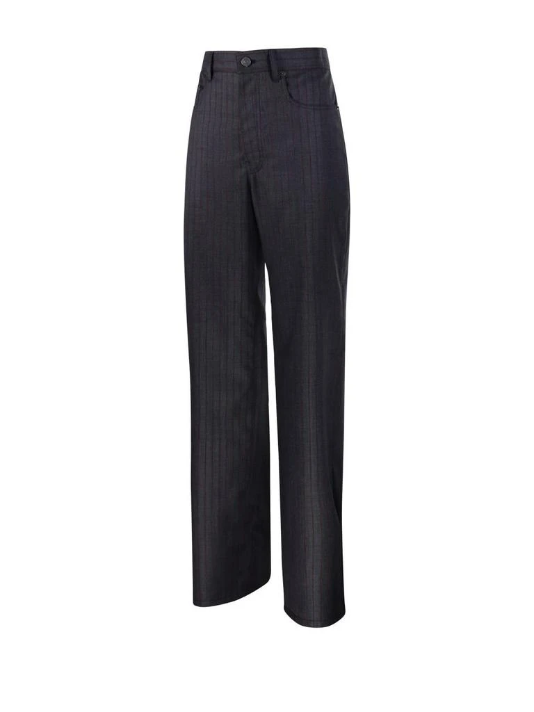 Balenciaga Balenciaga Pinstriped Straight-Leg Trousers 3