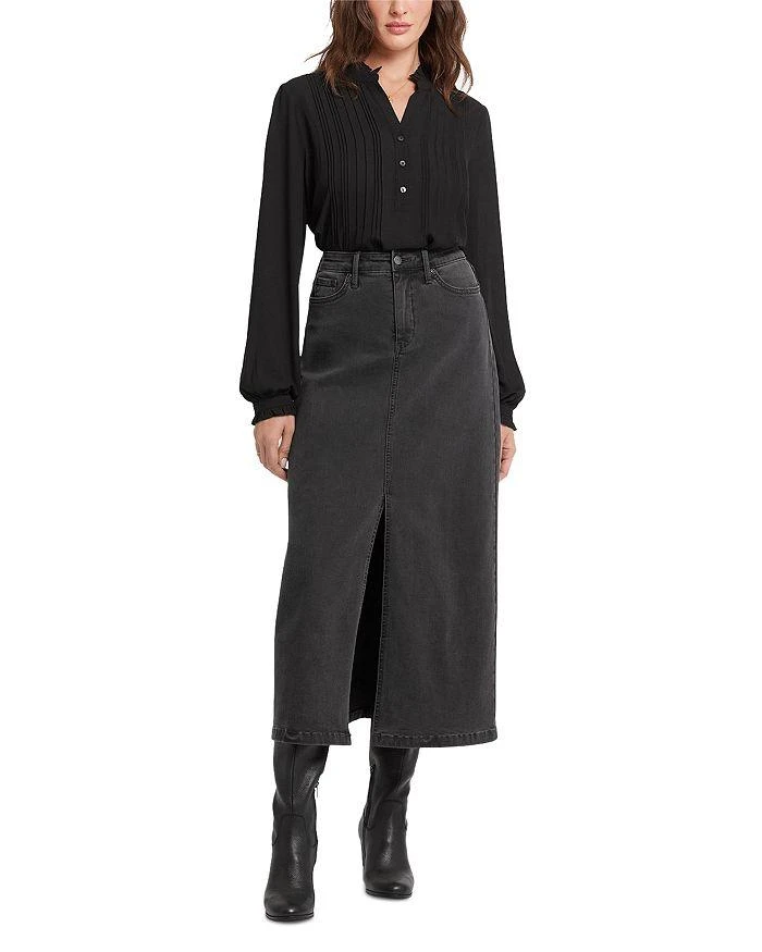 NYDJ High Rise Denim Maxi Skirt 2