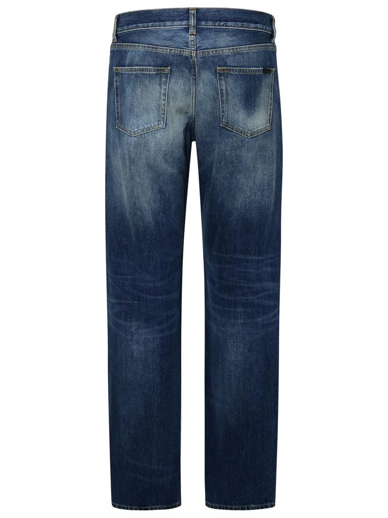 Saint Laurent Saint Laurent Logo Patch Straight Leg Jeans 2