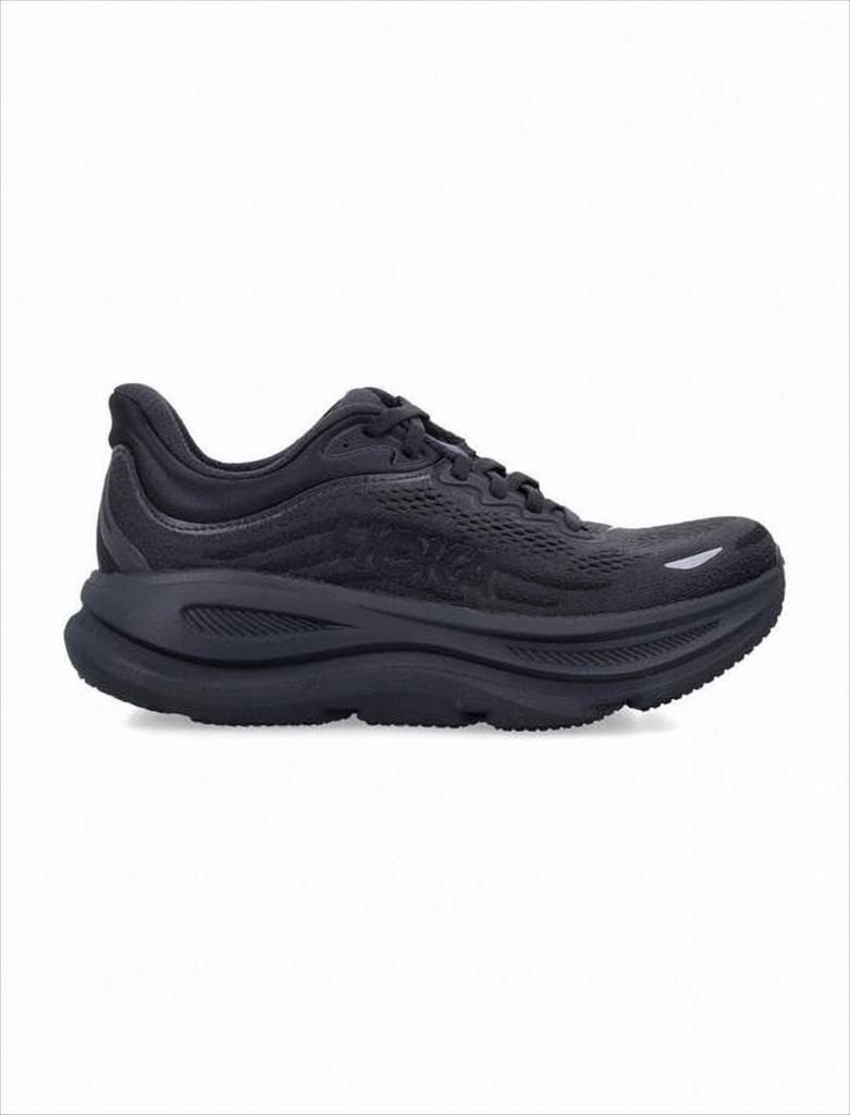 Hoka One One Minimalistic Black Sneakers With Breathable Mesh