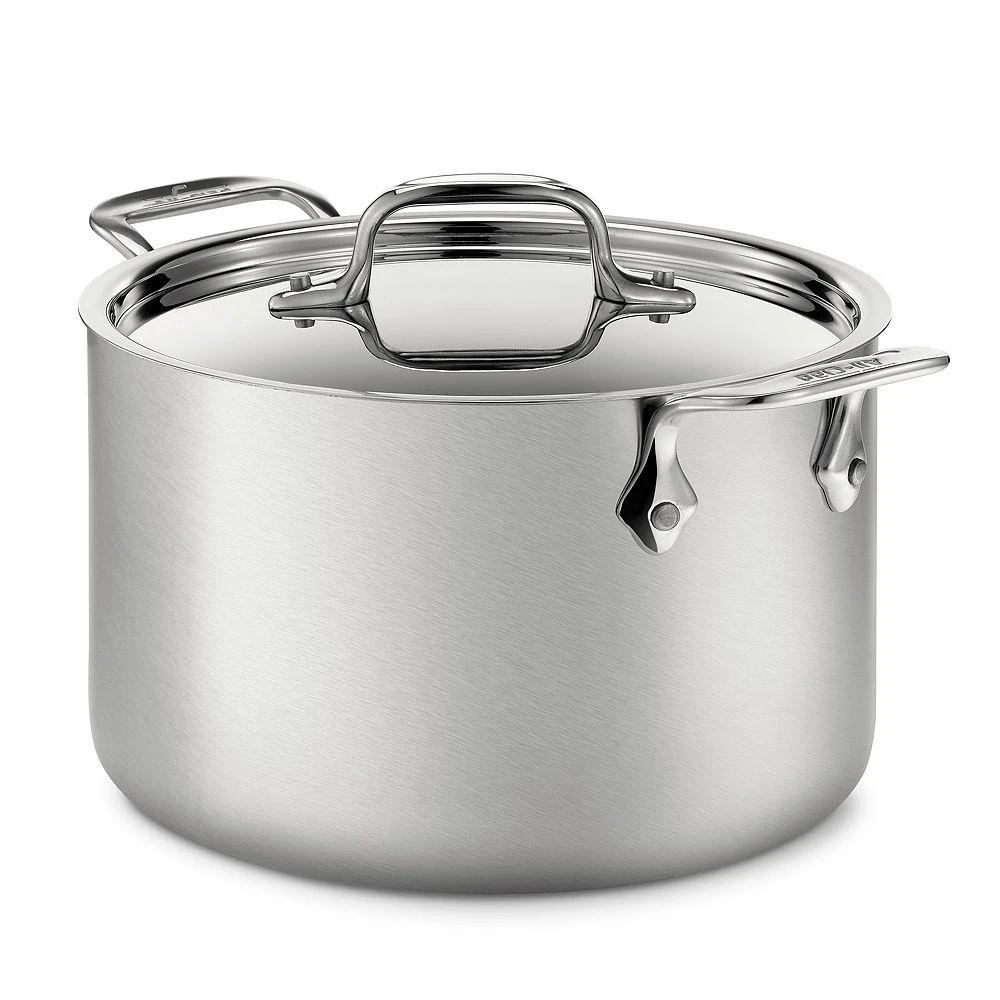 All-Clad d5 Stainless Brushed Steel 4-Quart Soup Pot with Lid 1