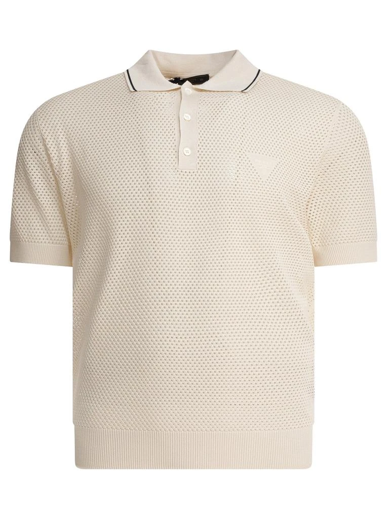 Prada Prada Logo-Embroidered Knitted Polo Shirt 1
