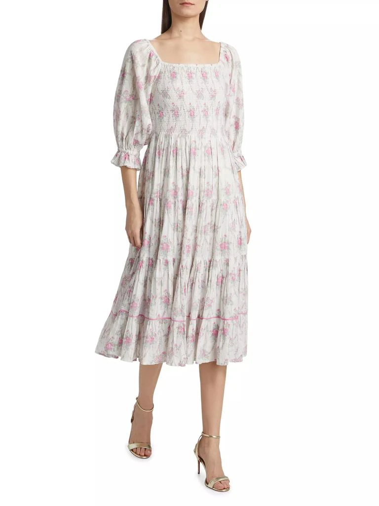 LOVESHACKFANCY Victorian Rigby Floral Dress 2