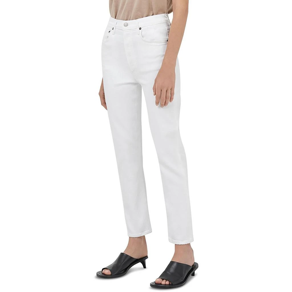 AGOLDE Riley Womens High Rise Denim Cropped Jeans 2