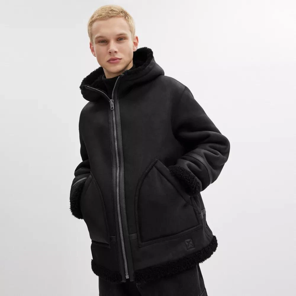 Coach Reversible Shearling Jacket 4