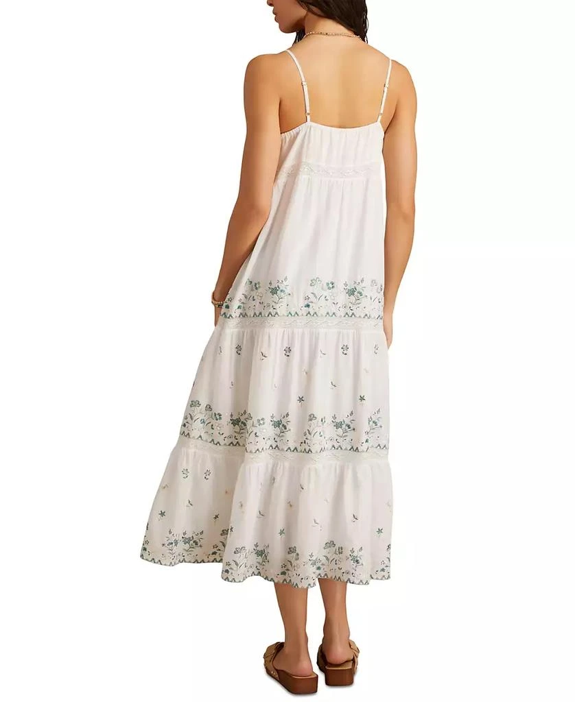 Lucky Brand Women's Embroidered Floral Sleeveless Maxi Dress 5