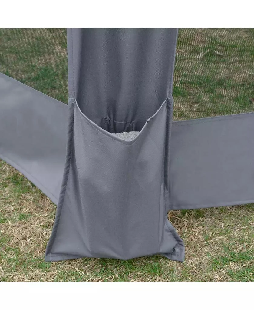 Outsunny 13
x 13
Pop Up Hexagonal Canopy Tent w/ Mesh Sidewalls, 9