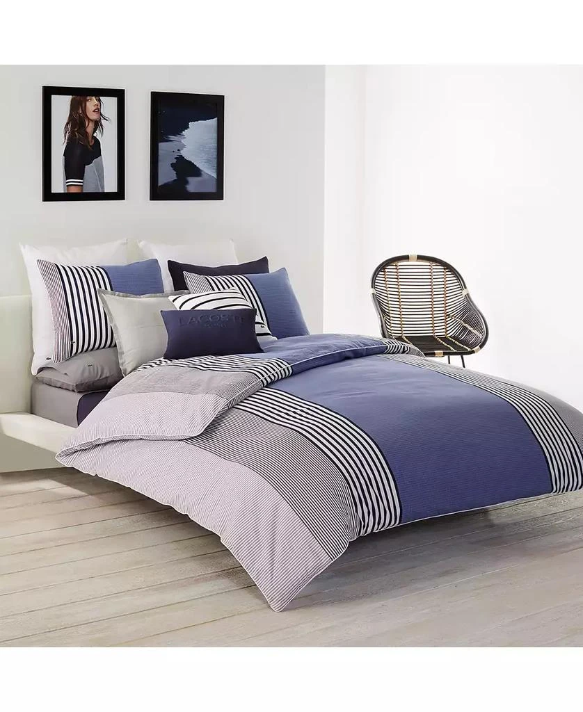 Lacoste Home CLOSEOUT! Meribel Colorblocked Reversible Comforter Set 3