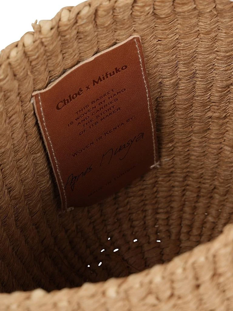 Chloé Girl's Straw Basket Handle Bag 7