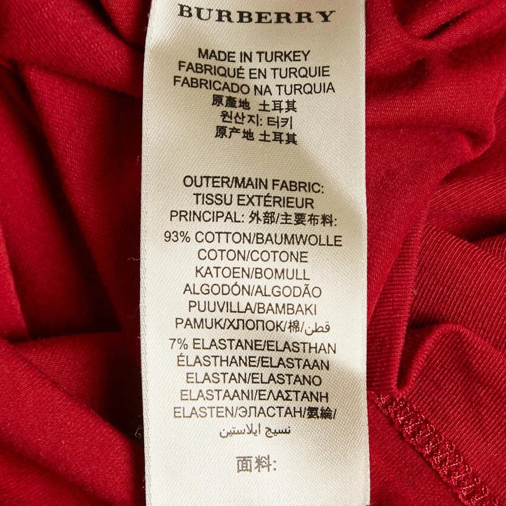 Burberry Burberry Brit Red Jersey Crewneck T-Shirt XS 6