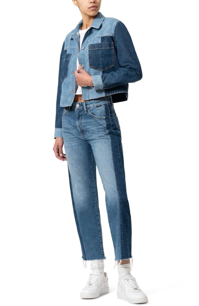 Mavi Jeans Two-Tone Denim Trucker Jacket 5