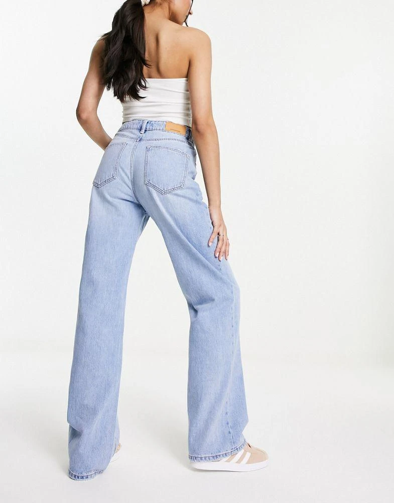 Stradivarius Stradivarius 90s baggy dad jean in light blue 2